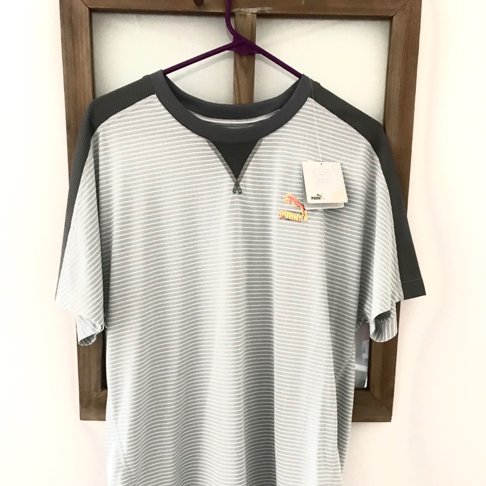 PUMA Mens exercise shirt Dry Cell NWT Embroidered